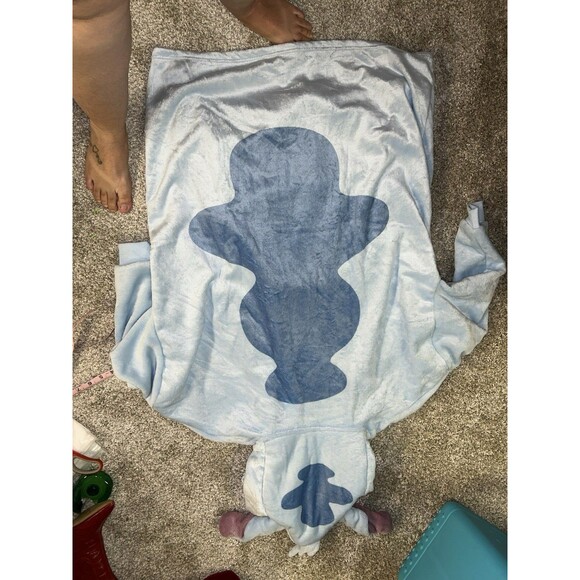 Disney Lilo and Stitch Fleece Long Hoodie Girls One‎ Size Comfort Lounge Wear - Picture 7 of 7